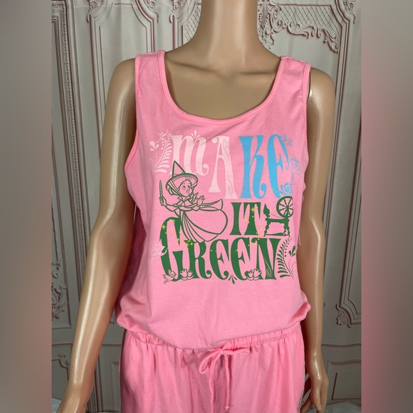 Disney Parks Sleeping Beauty Fauna Romper Make It Green New L XL 1X Size - Picture 3 of 15